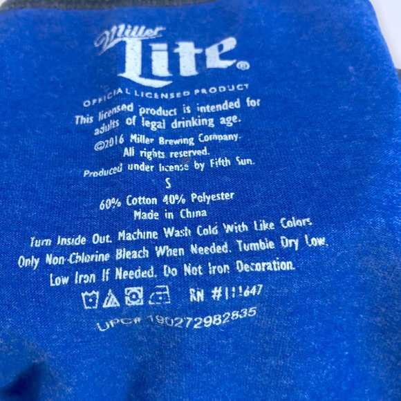 Men's Blue Miller Light Tank Size Small - Picture 3 of 3